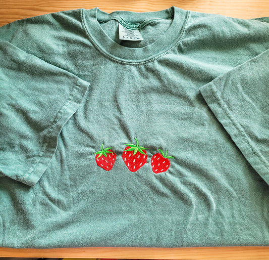 Strawberry embroidery