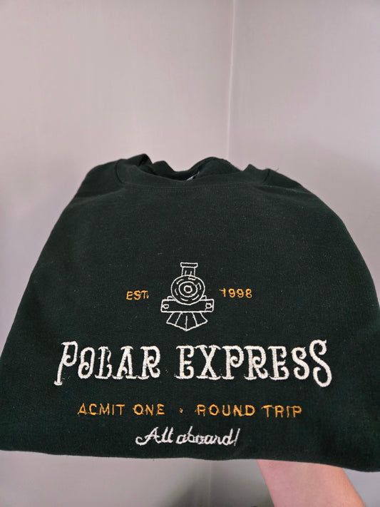 Polar Express embroidery